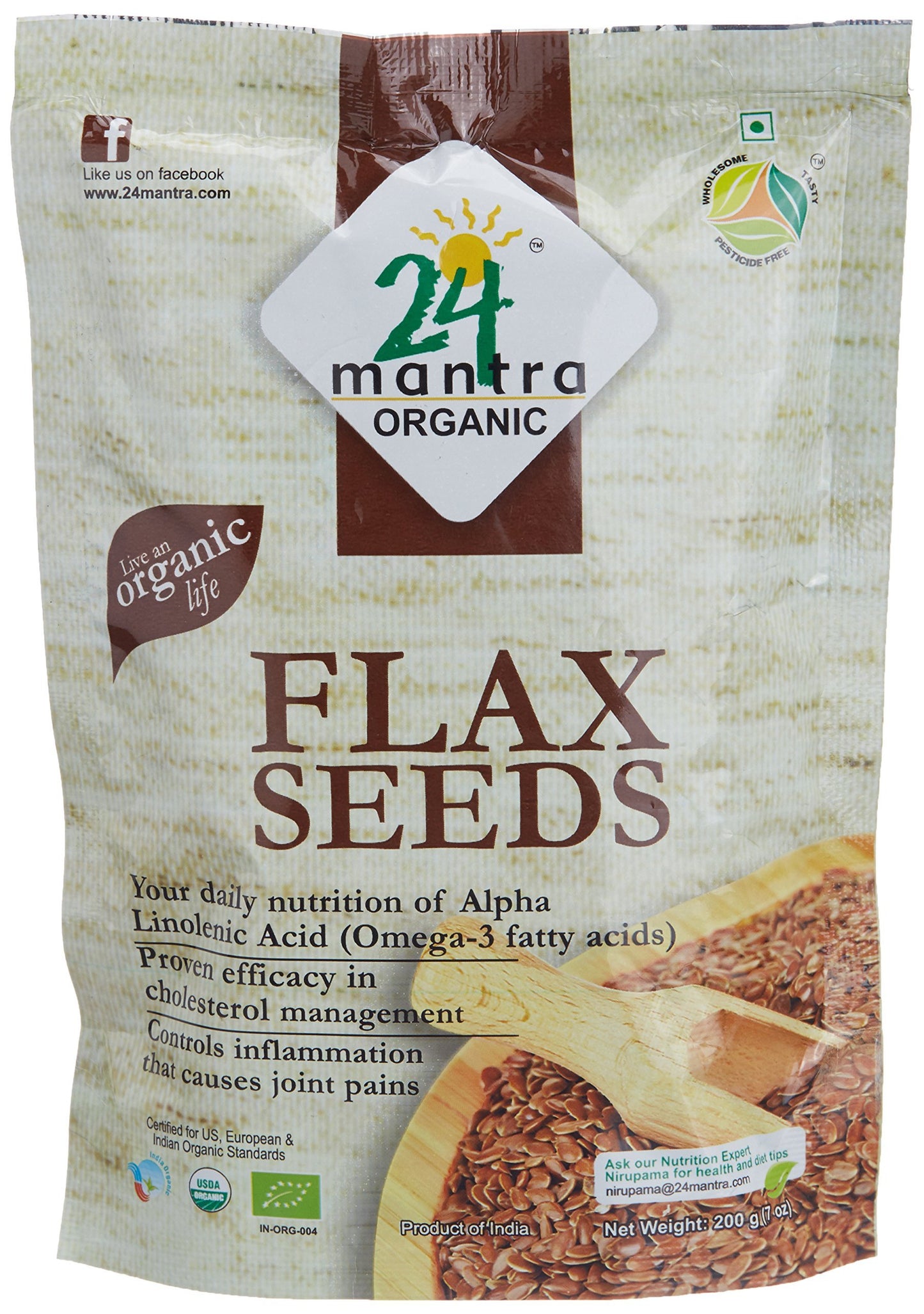 24MANTRA FLAX SEEDS 7OZ