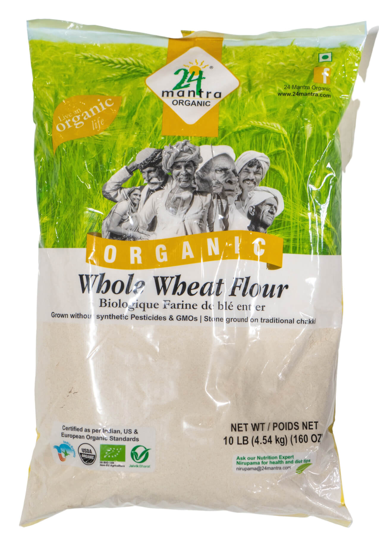 24MANTRA WHOLE WHEAT ATTA 10LB