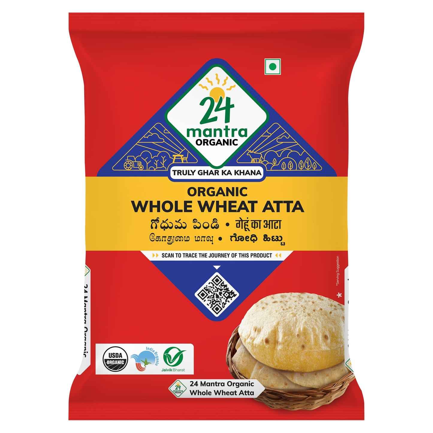 24MANTRA WHOLE WHEAT ATTA 1KG
