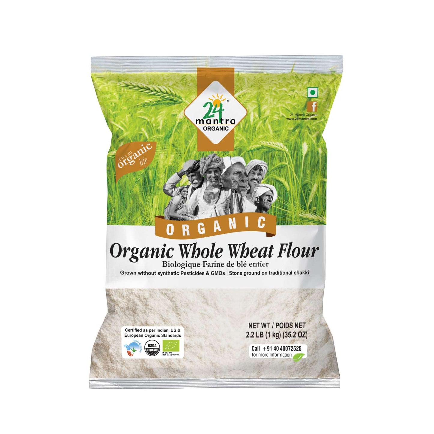 24MANTRA WHOLE WHEAT ATTA 2LB