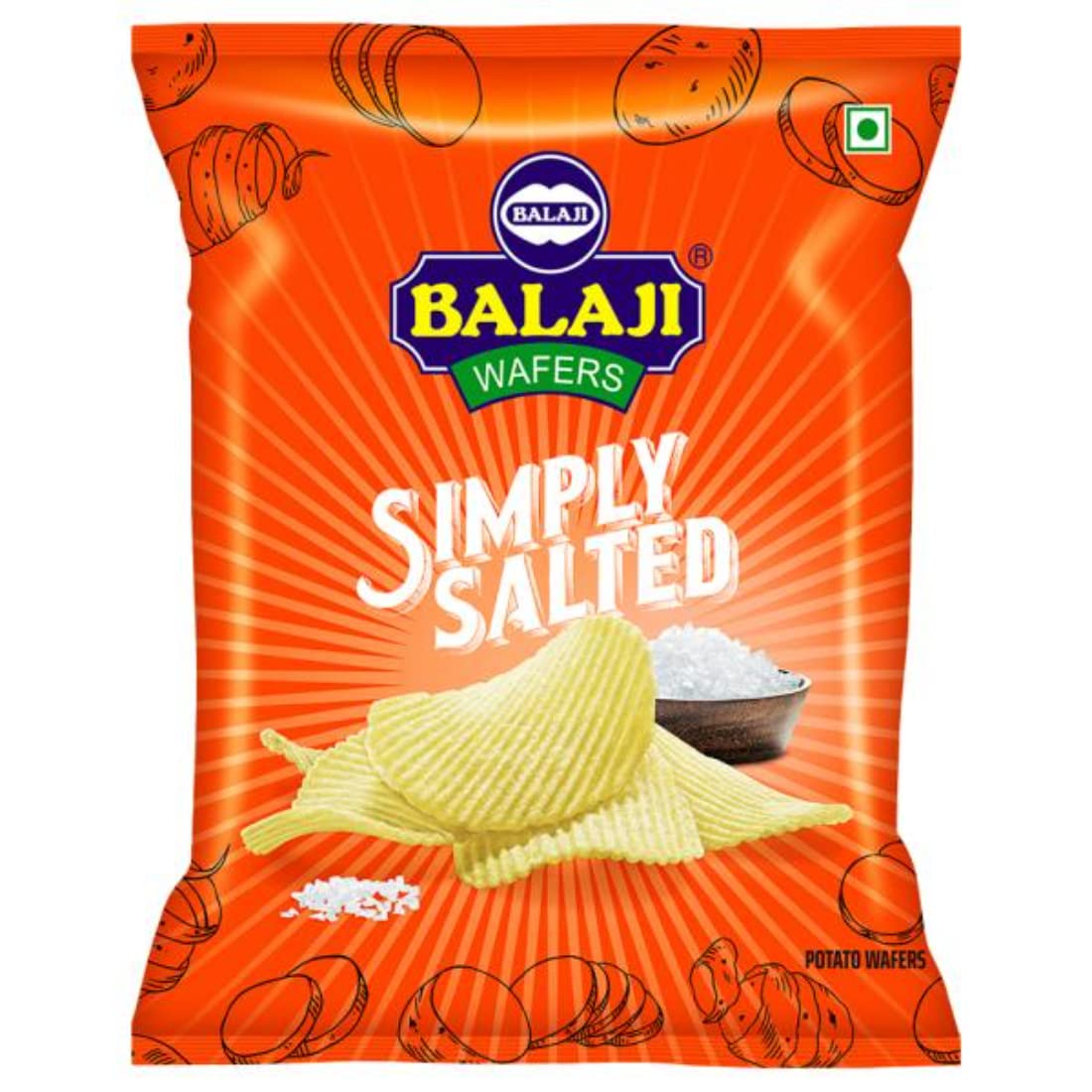 BALAJI SIMPLY SALT WAFERS 150G
