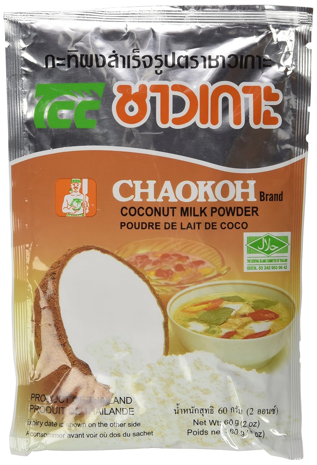 CHAOKOH COCONUT CREAM POWD 60G