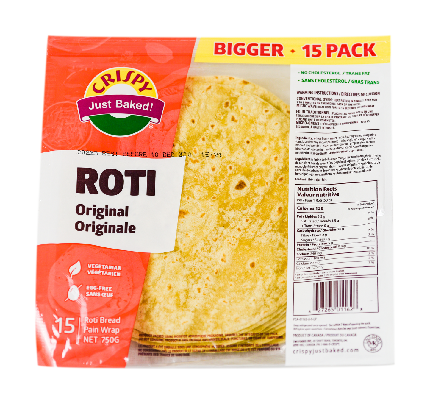 CRISPY ROTI ORIGINAL 10 PACK