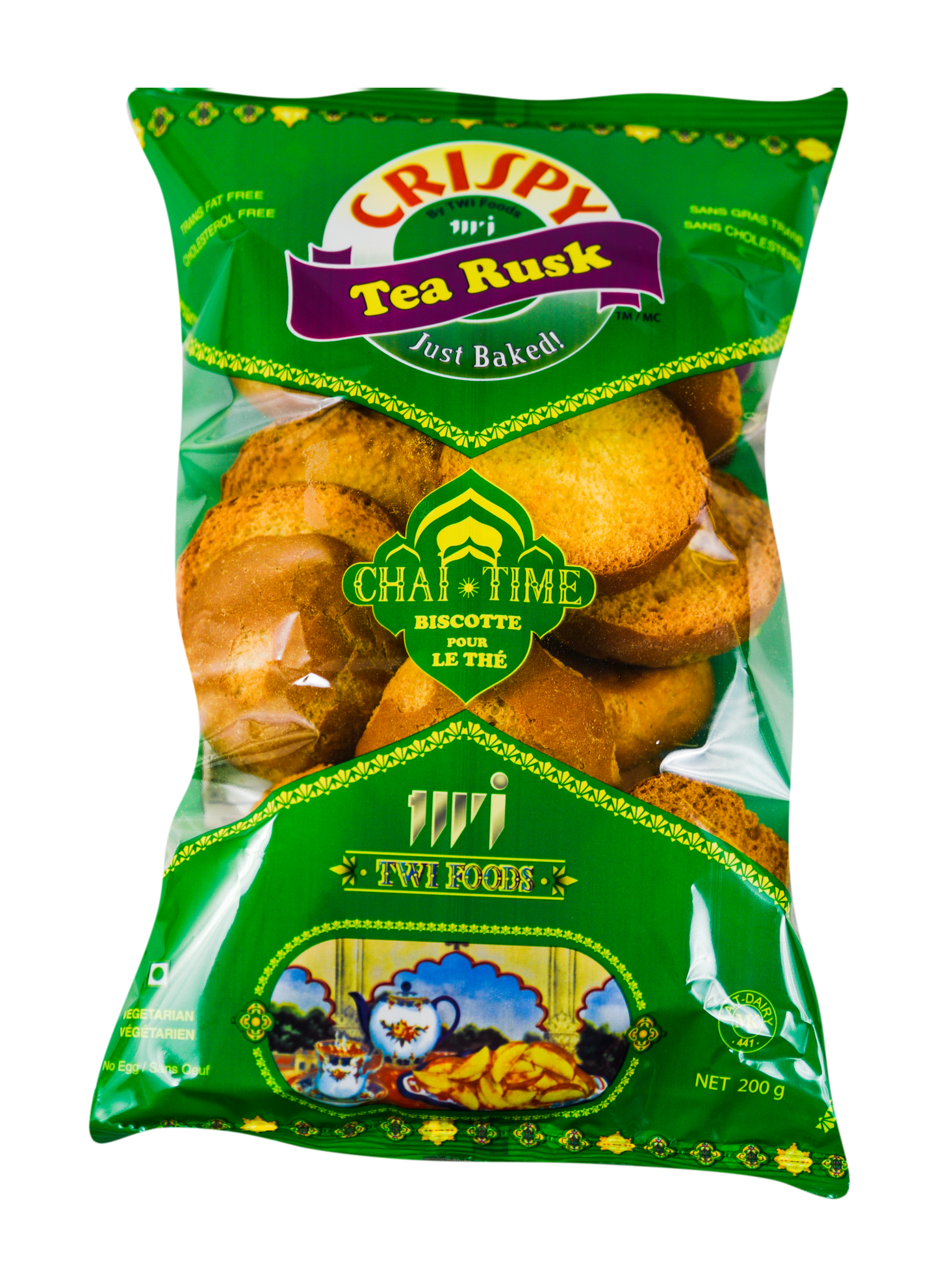 CRISPY TEA RUSK GREEN 7OZ