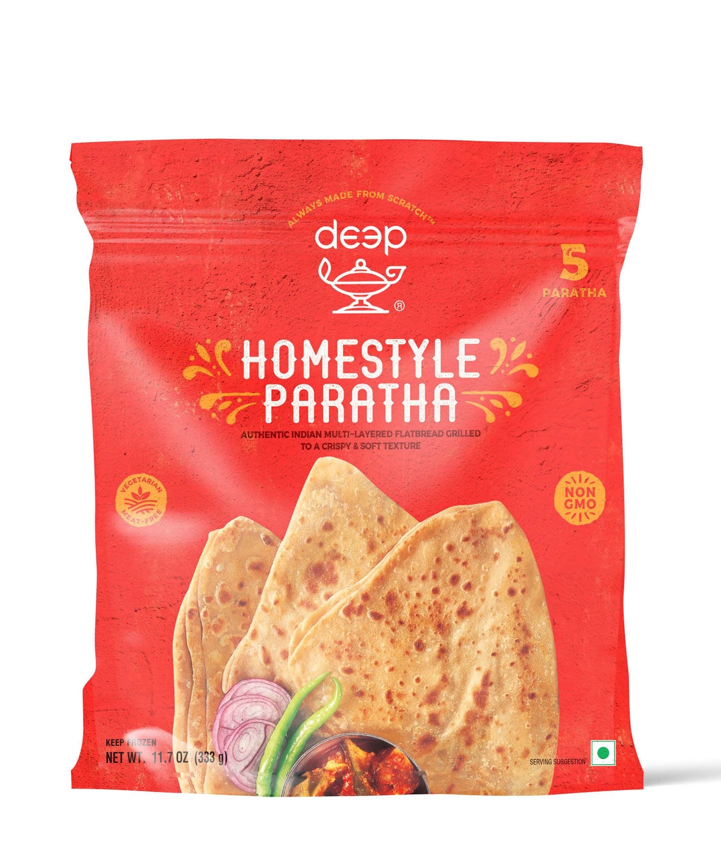 DEEP HOMESTYLE PARATHA 5PCS