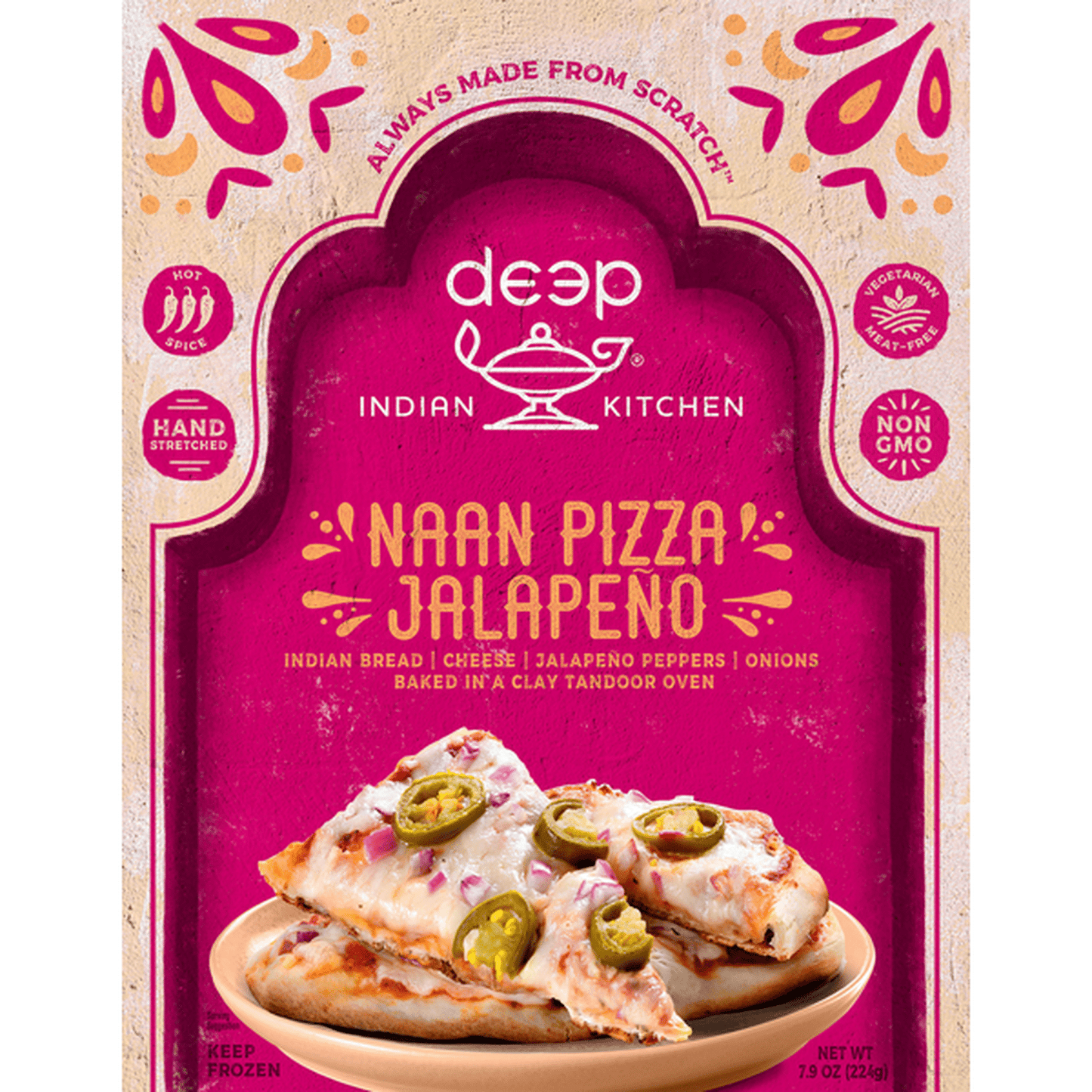 DEEP NAAN PIZZA JALAPENO 224G
