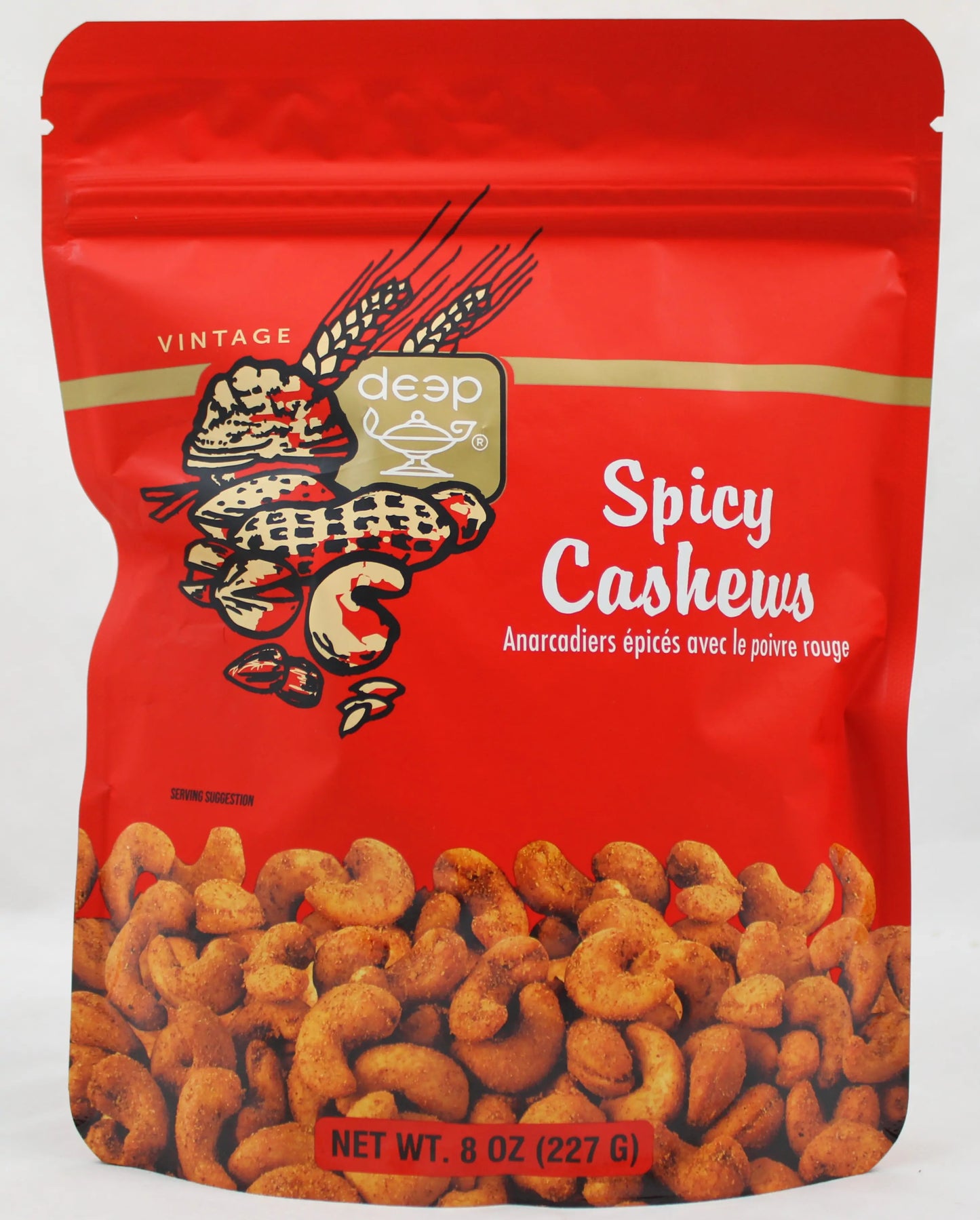DEEP SPICY CASHEWS 8oz