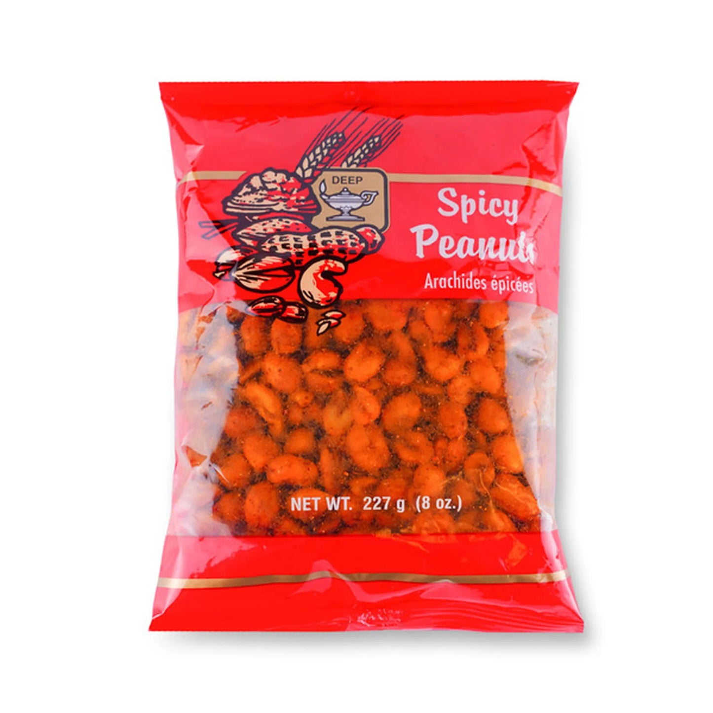 DEEP SPICY PEANUTS 8 OZ
