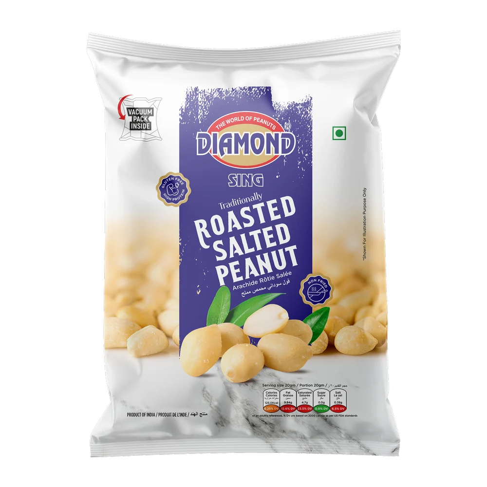 DIAMOND ROAST SALT PEANUT 400G