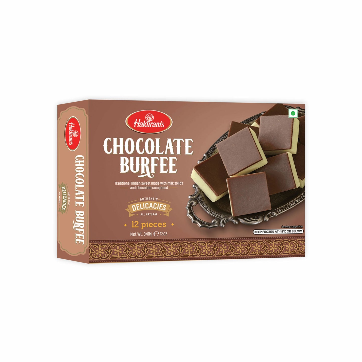HAL CHOCOLATE BURFEE 12PCS
