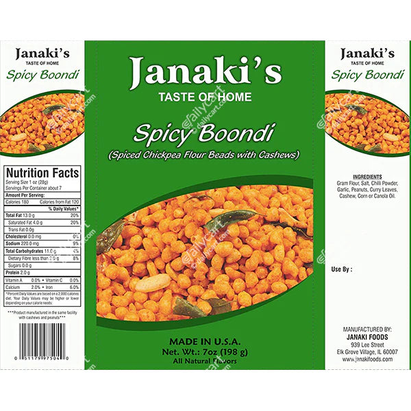 JANAKI'S SPICY BOONDI 7OZ