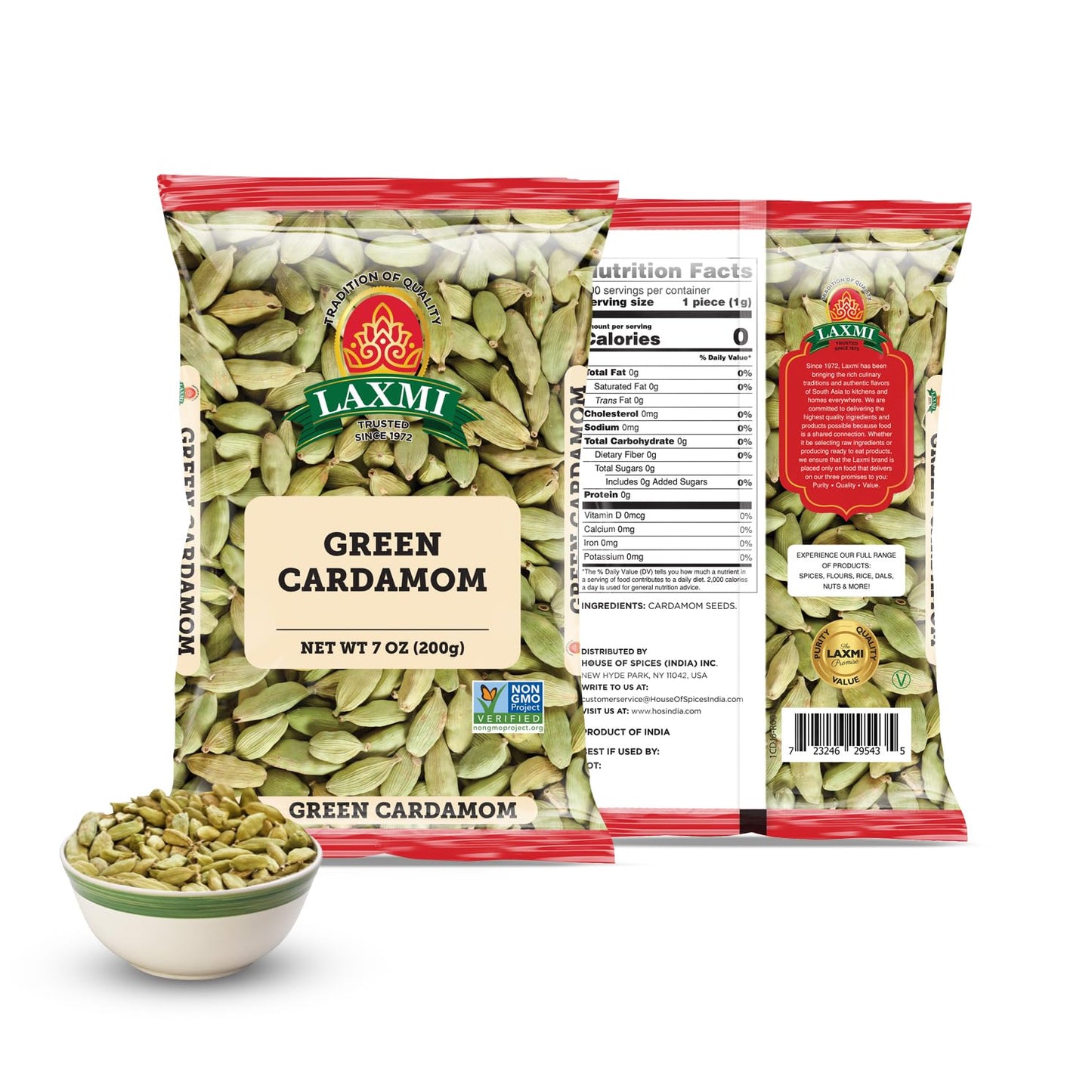 LAXMI GREEN CARDAMOM 100G