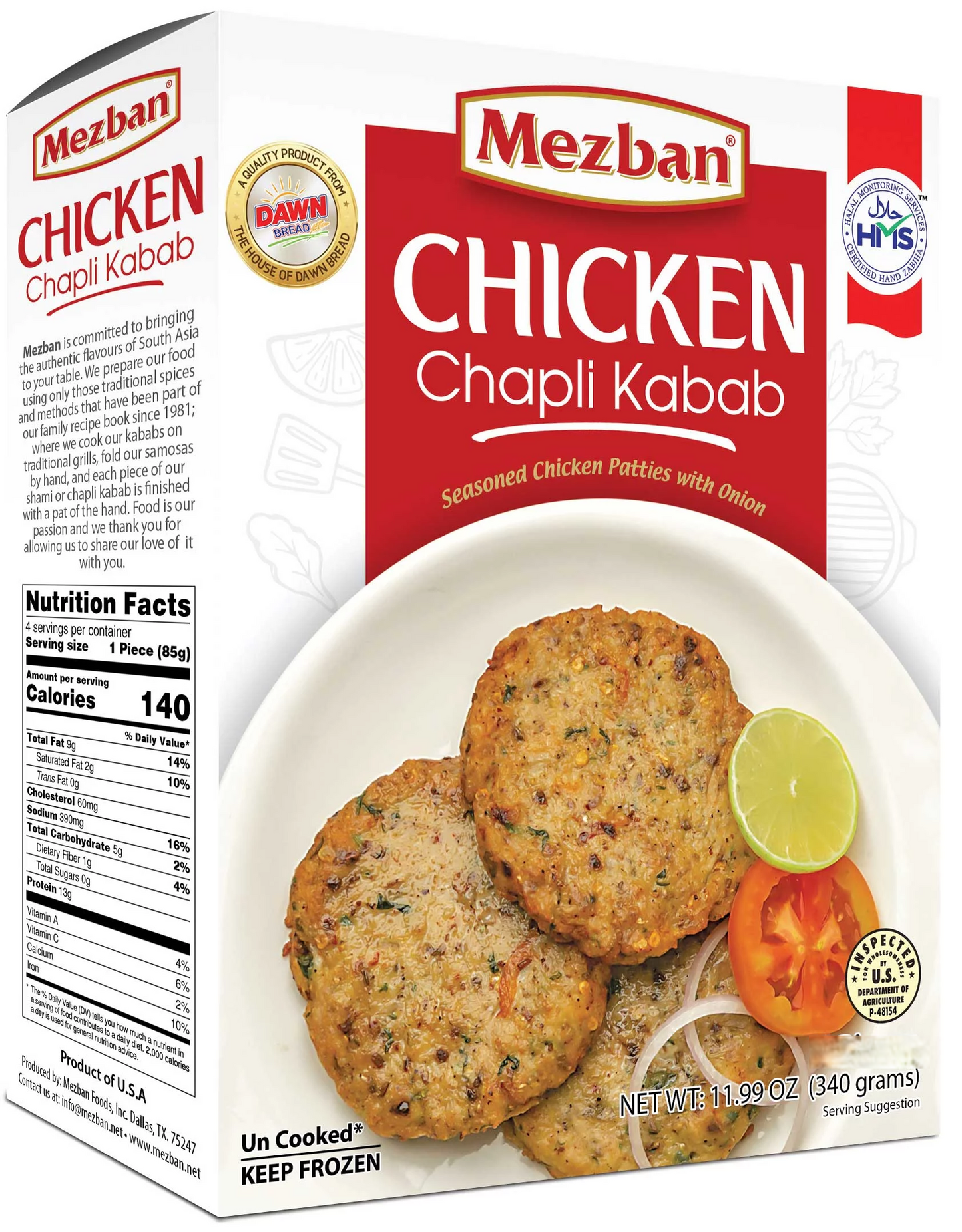 MEZBAN CHICKEN CHAPLI KABAB 8P