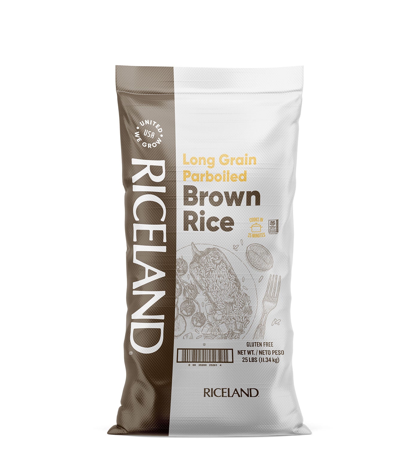 RICE LAND RICE BROWN 25lb