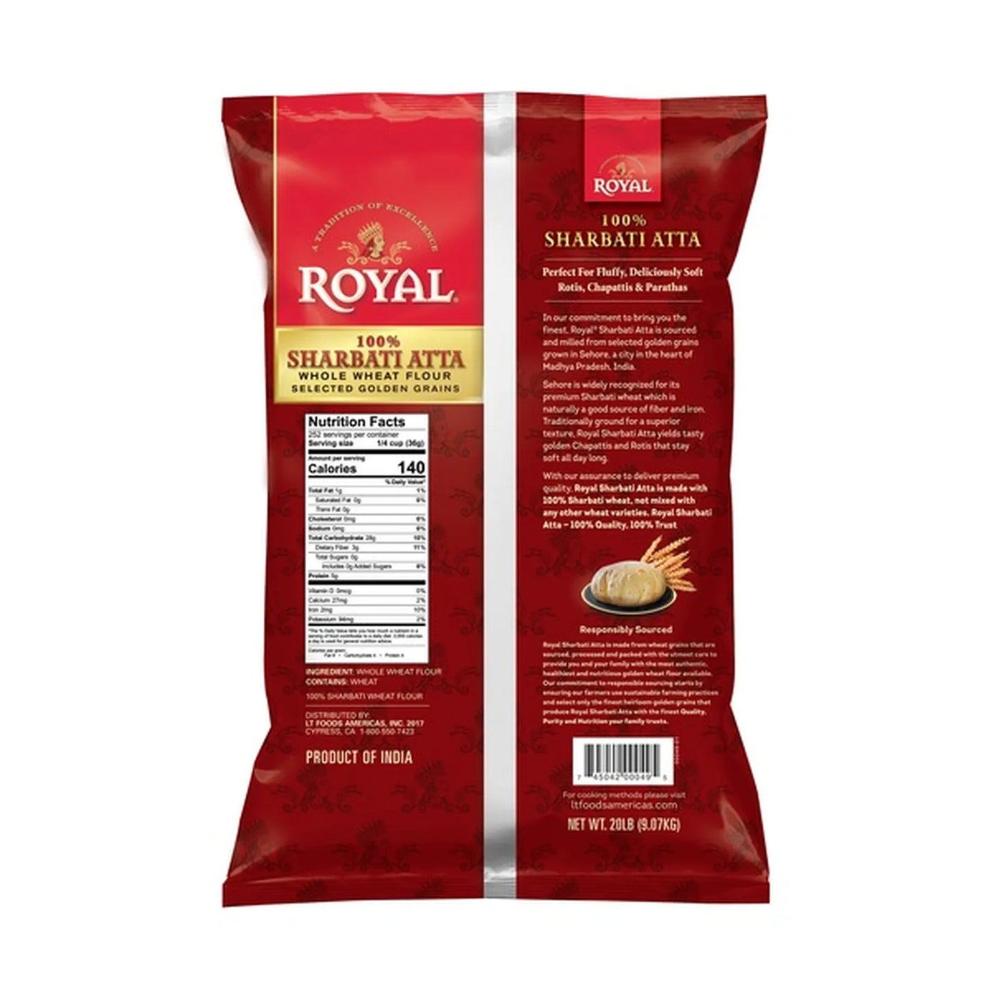 ROYAL SHARBATI ATTA 20LB