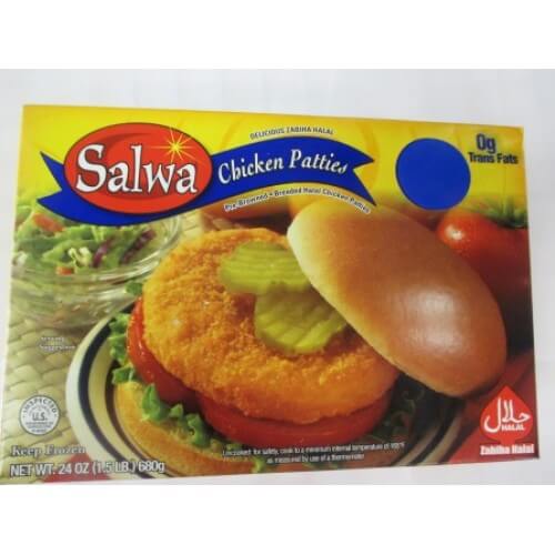 SALWA CHICKEN PATTIES 24OZ