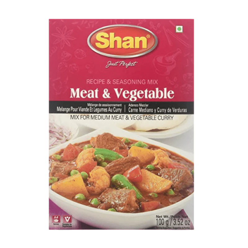 SHAN MEAT & VEG CURRY MIX 100G
