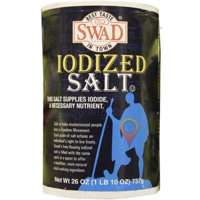 SWAD IODIZED SALT 26OZ