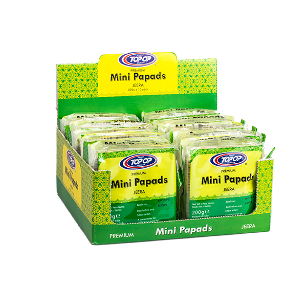 TOP-OP MINI PAPADS JEERA 200G
