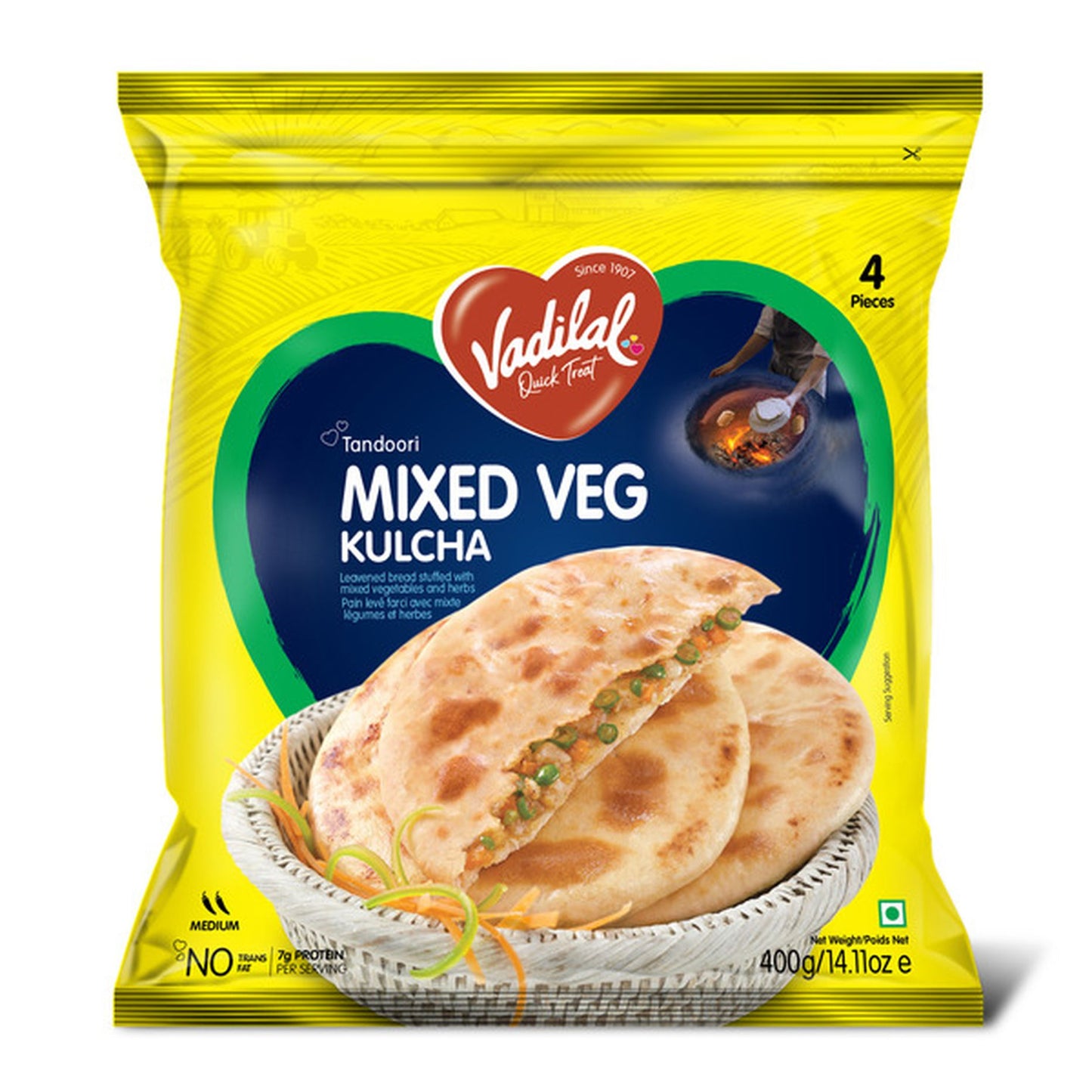 VAD MIXED VEGETABLE KULCHA 4QT