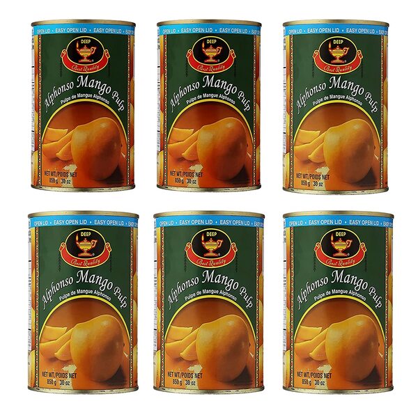 DEEP ALPHONSO MANGO PULP 6PK