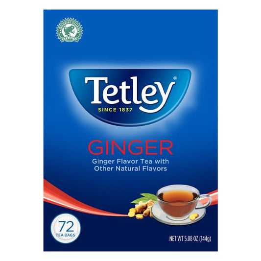 TETLEY GINGER TEA 72BG