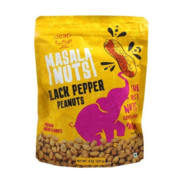 DEEP BLK PEPPER PEANUTS 8 OZ