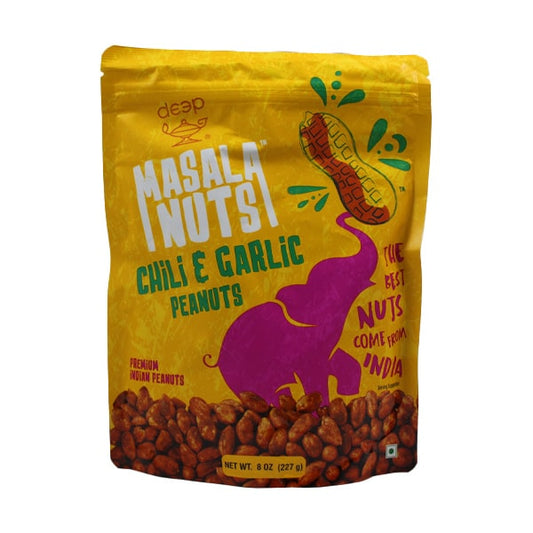 DEEP CHILI GARLIC PEANUTS 8 OZ