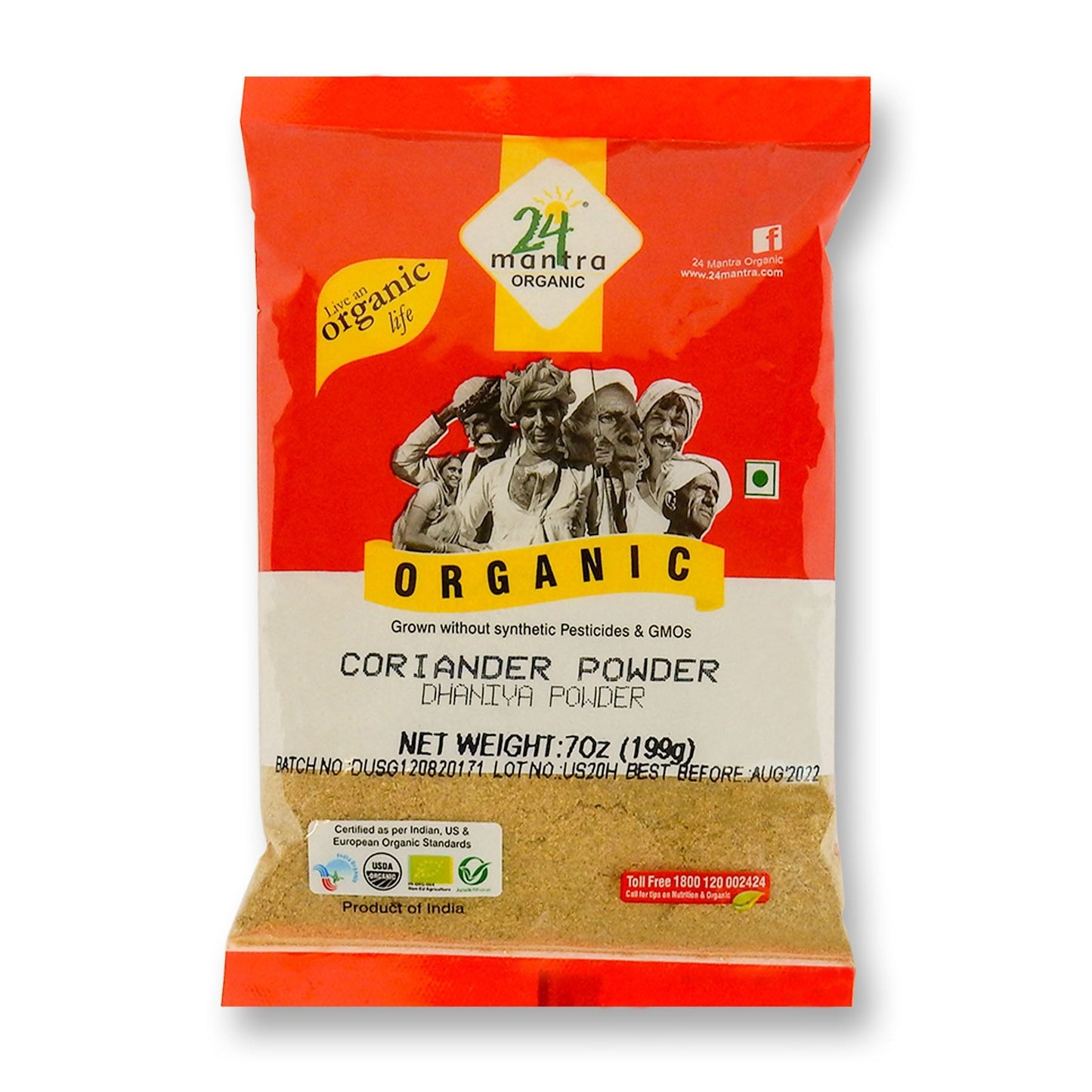 24MANTRA CORIANDER POWDER 7OZ
