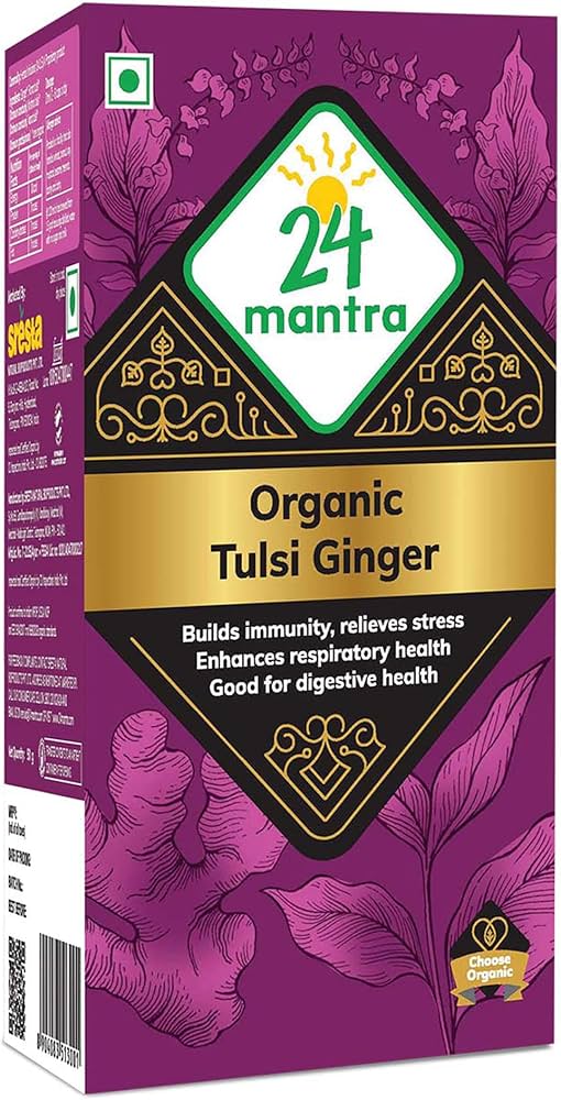 24MANTRA TULSI GINGER TEA 50G