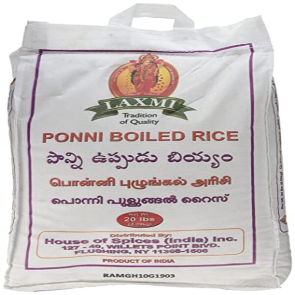 LAXMI PONNI BOILED RICE 20LB