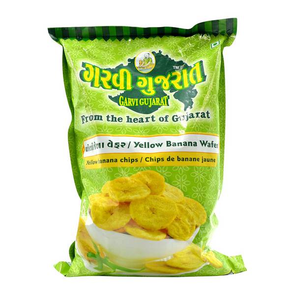 GARVI GUJARAT YELLOW BANANA WAFERS 26OZ