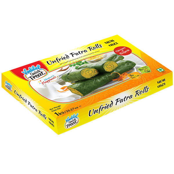 VADILAL UNFRIED PATRA ROLLS 1KG