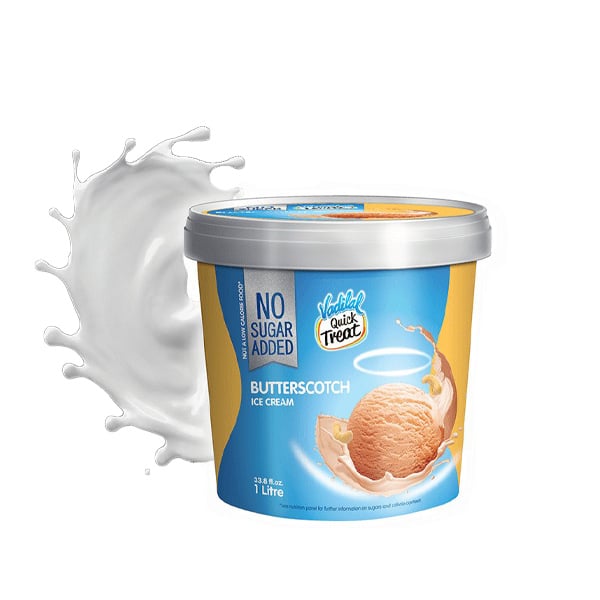 VADILAL NO SUG BUTTERSCOTCH 1LT