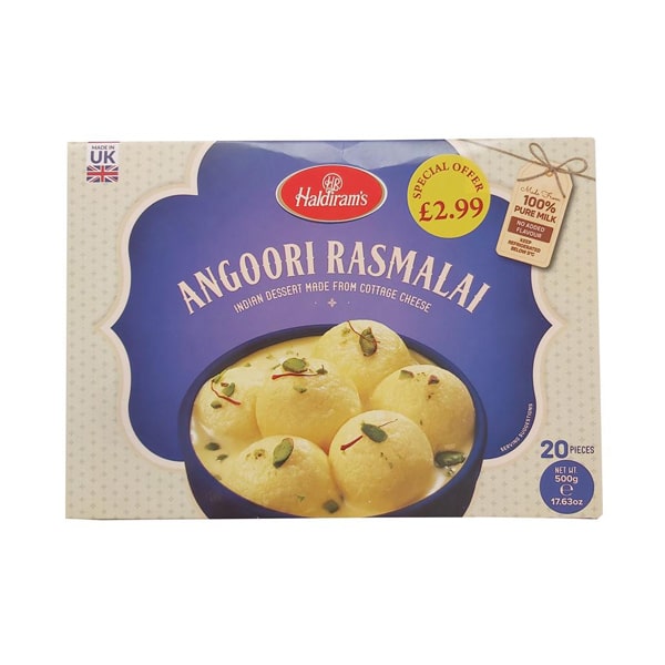 HALDIRAM'S ANGOORI RASMALAI 500G