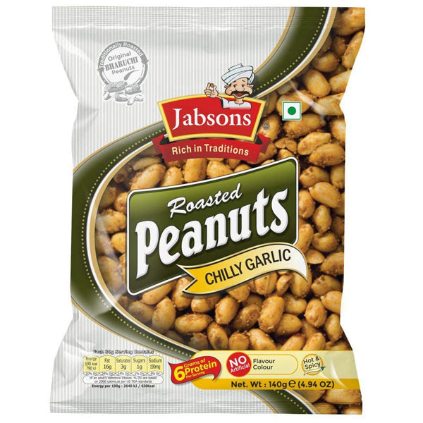 JABSONS CHILY GARL PEANUT 140G