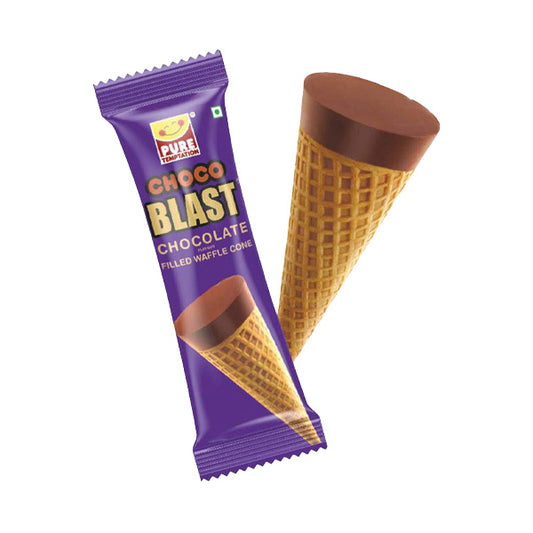 CHOCO BLAST CHOCO FIL CONE 10PK