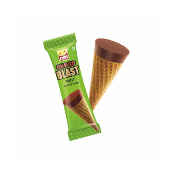 CHOCOBLAST MINT WAFL CONE 10PK