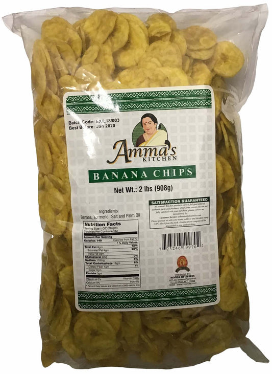 AMMAS BANANA CHIPS MAS 2LB
