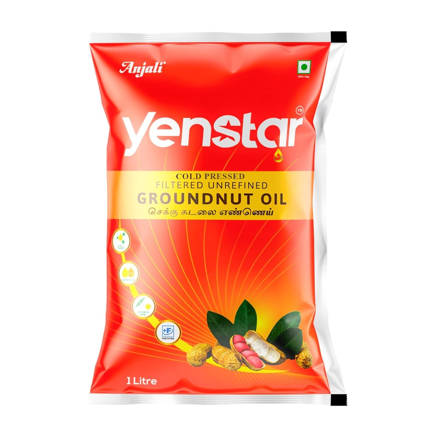 ANJALI PEANUT OIL COLD PRS 1LT