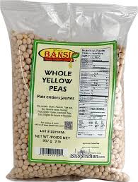 BANSI WHOLE YELLOW PEAS 2LB