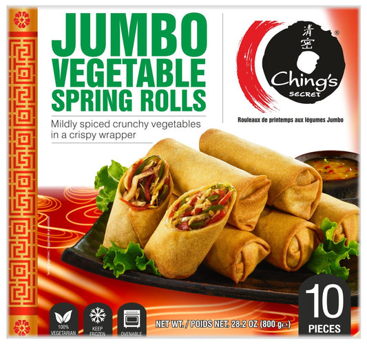 CHINGS VEG SPRING ROLLS 17OZ