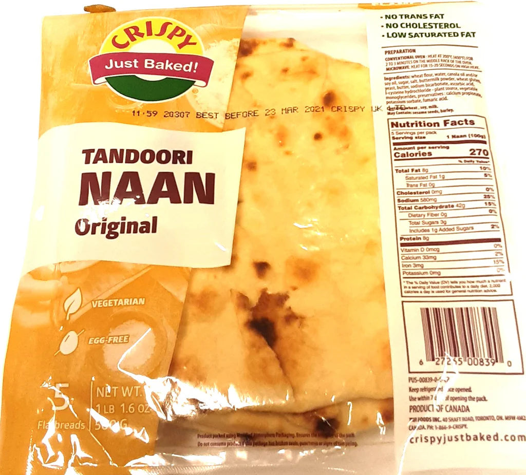 CRISPY TANDOORI NAAN ORIGN 1LB