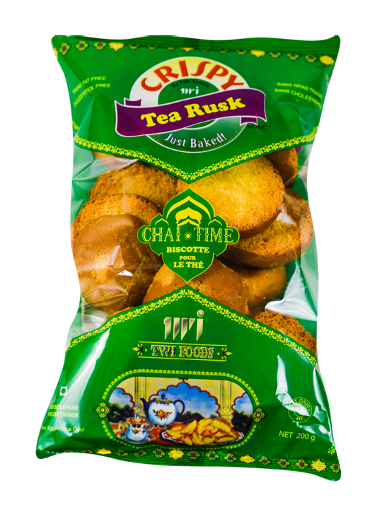 CRISPY TEA RUSK GREEN 7OZ