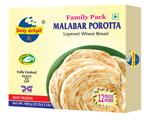 DD MALABAR POROTA FAM PK 12PCS