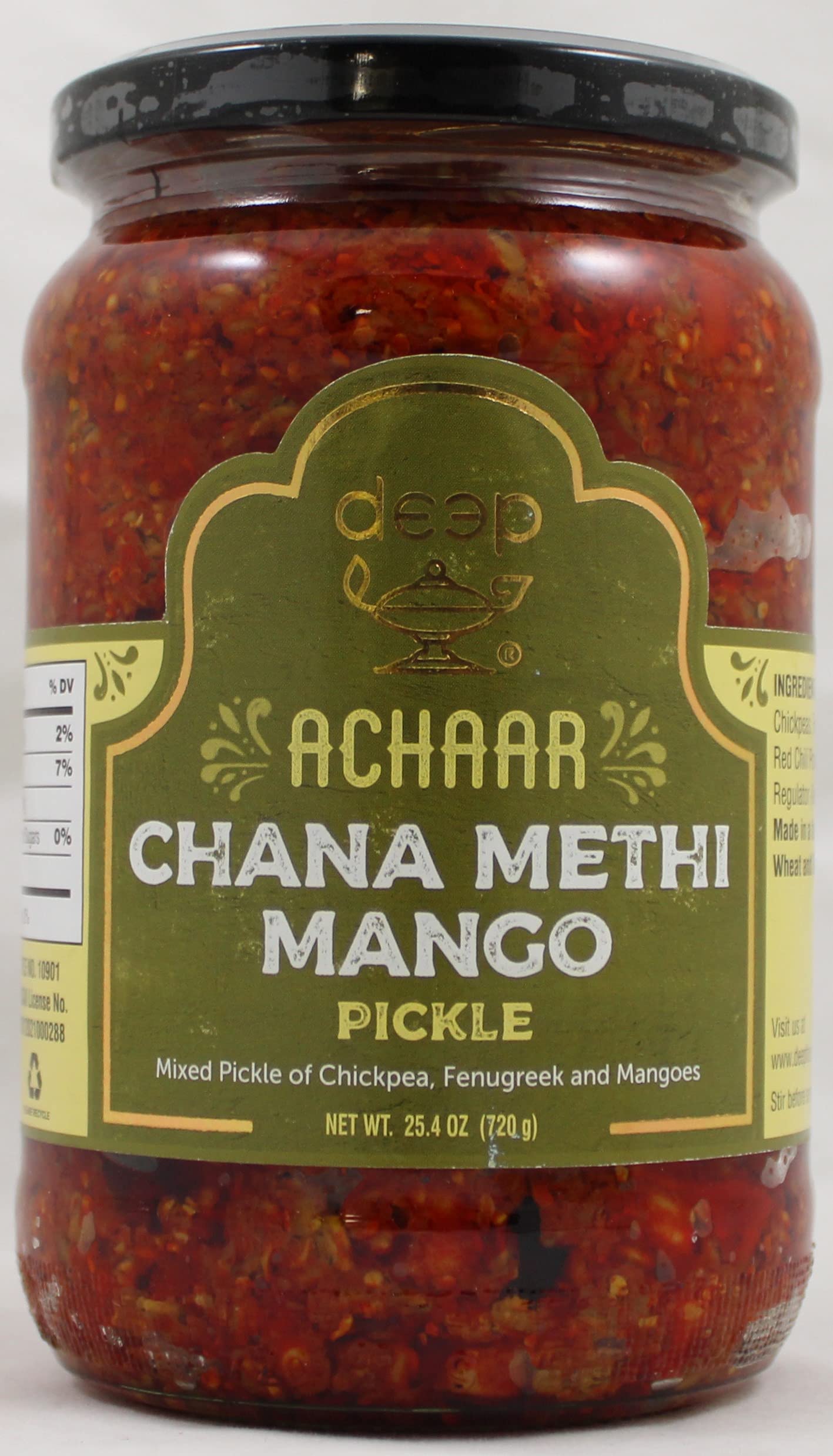 DEEP CHANA METHI PICKLE 25 OZ