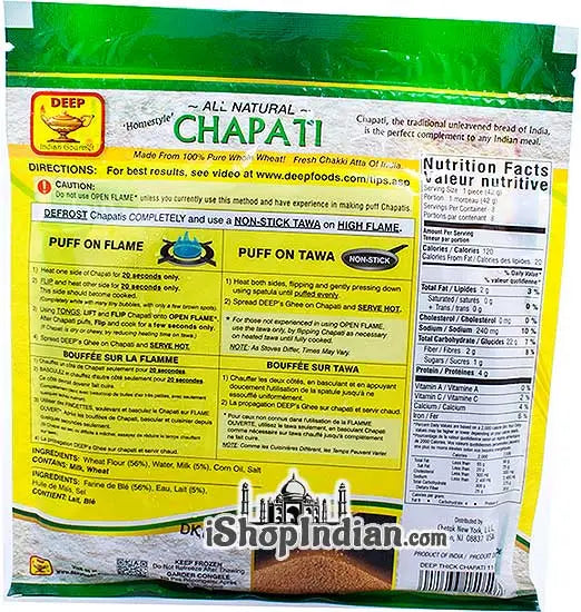DEEP CHAPATI 8PCS