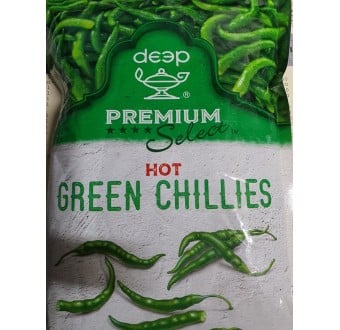 DEEP GREEN CHILLIES 340G