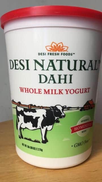 Desi Whole milk yogurt