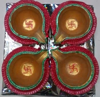 DIYA SWASTIKA 4 PACK